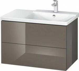 LC624908989 L-Cube Тумбочка подвесная Фланелево-серый глянцевый лак