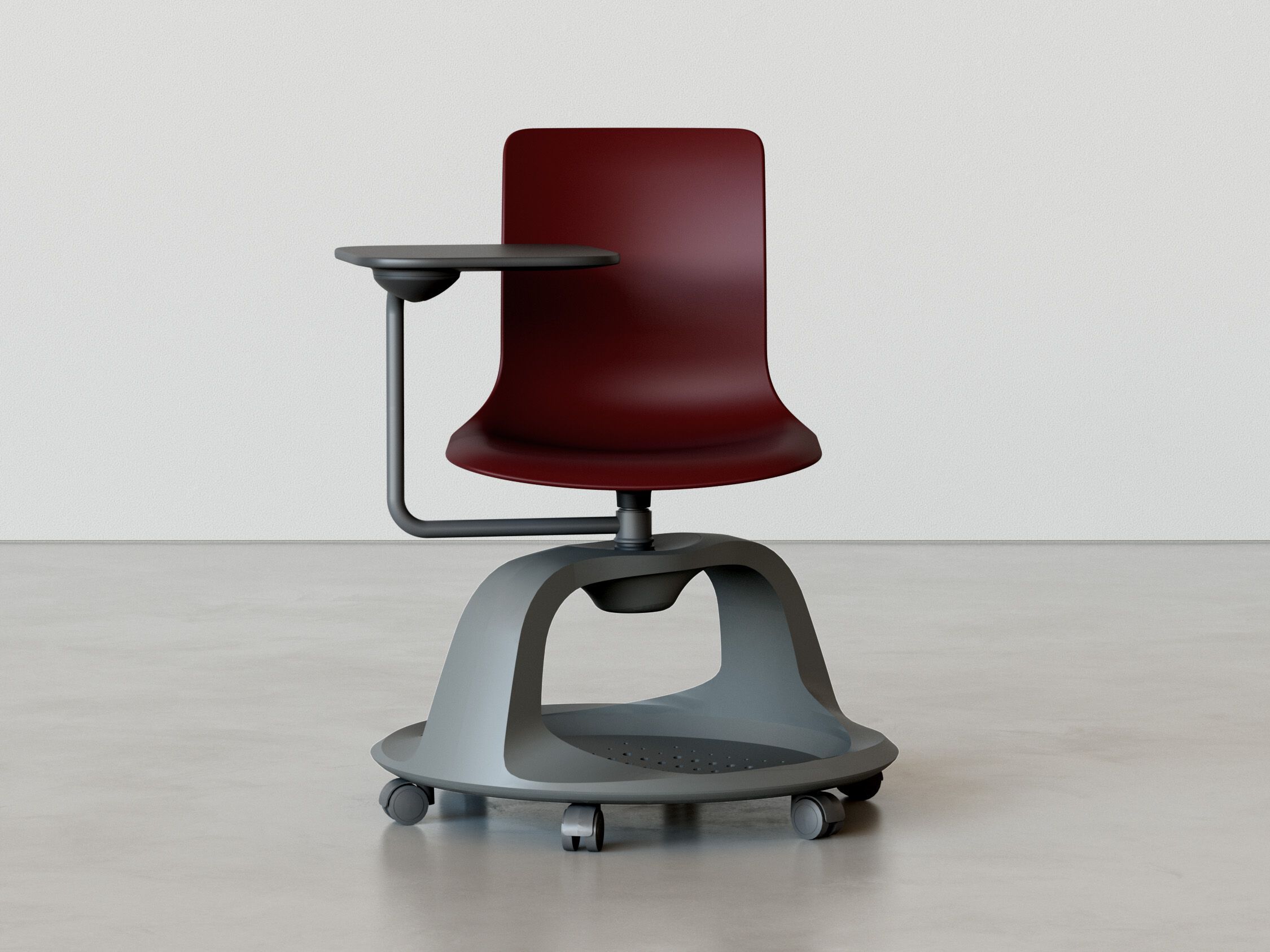 Вращающееся кресло для конференций из полипропилена с колесами IBEBI Nume ARCH-00146444 - Вид №1