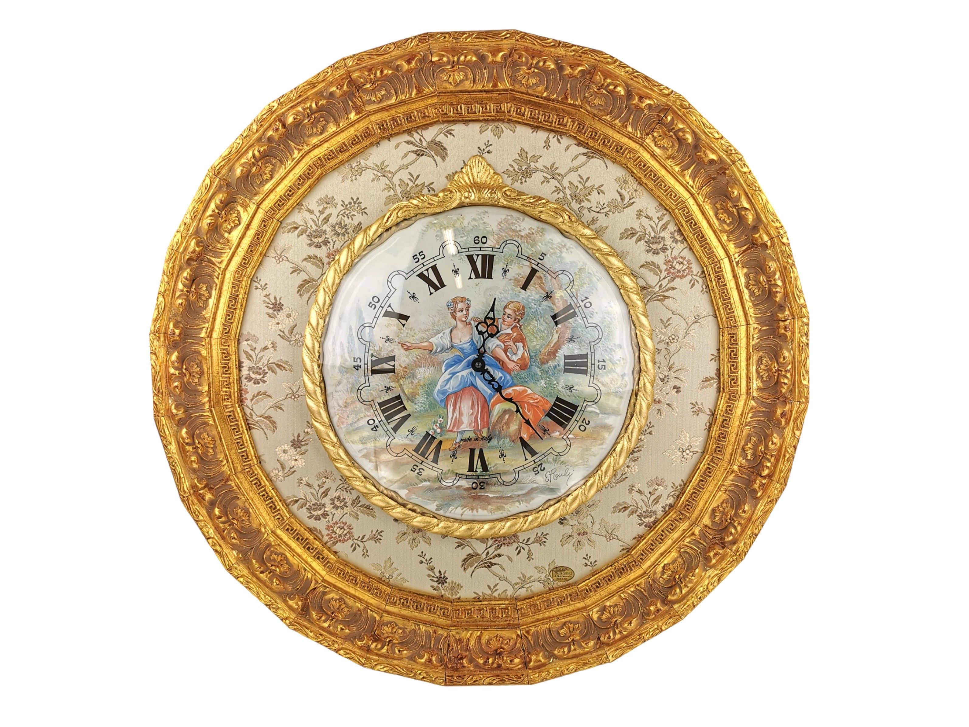 Украшенные фарфоровые часы Italia Cornici ORO T44 ARCH-00113457