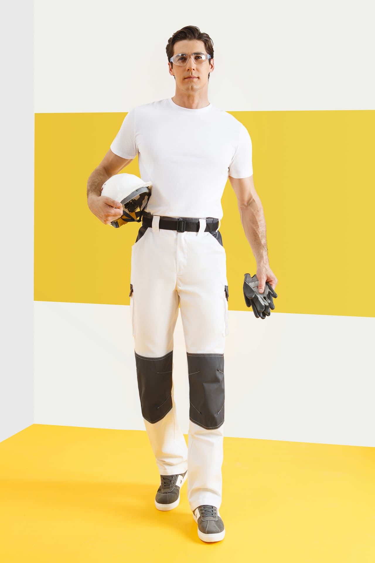 4974832 Костюм  NEW белый графит STATUS  Летняя спецодежда  размер 60-62/182-188  - Вид №8