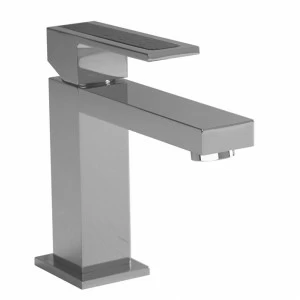 Однорычажный смеситель для раковины, хром, с цветной вставкой, 3/8 ". Ø25 мм. керамический картридж. Длина шлангов 405 мм. Со сливным гарнитуром 1 1/4". Аэратор "Плюс". Расход 10,5 л / мин. при 3 барах.  Irta NOKEN 100038694  CHROM_WHITE