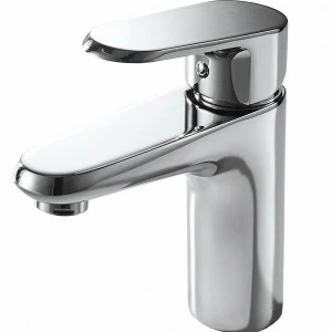 Cмеситель для ванной комнаты на раковину низкий PURE F1105161C bravat