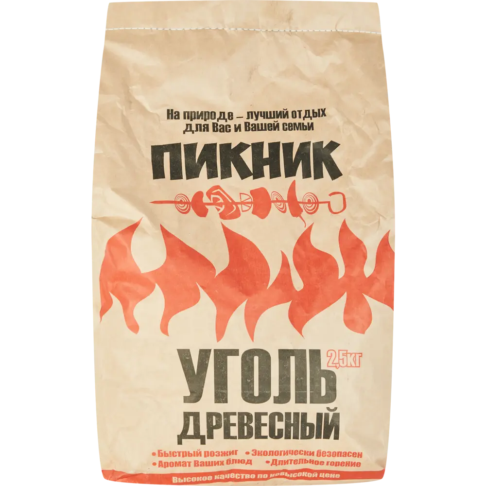 Уголь древесный «Пикник» 2.5 кг. 16089441 STLM-2089151 СЕВЗАПУГОЛЬ 