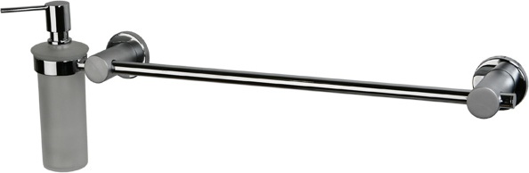 A4439708 Штанга для полотенца с дозатором жидкого мыла 60 cm VITRA Ilia