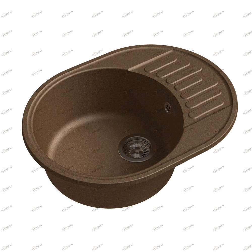 RQ34 шоколад Мойка кухонная прямоугольная Raiber 