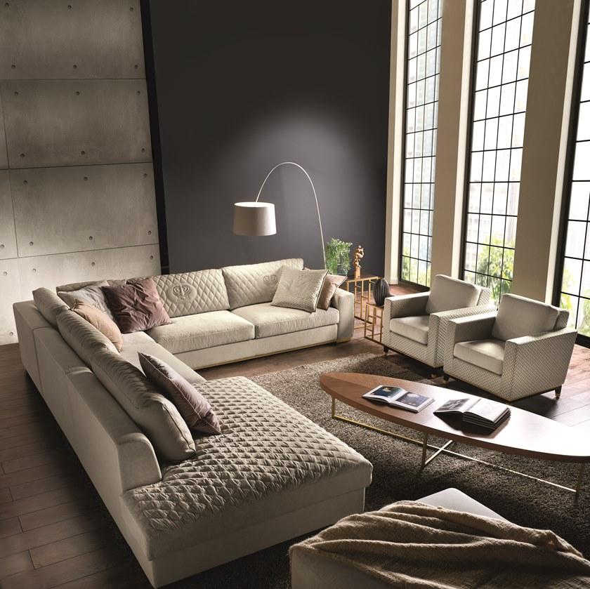 Former In Italia Модульный угловой диван в бархате Parioli sun-id-1442511 - Вид №2