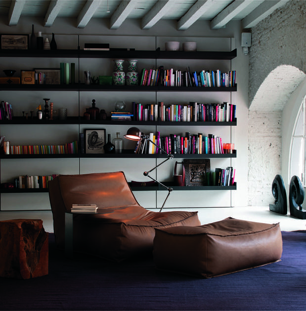 Verzelloni Прямоугольный кожаный пуф Zoe sun-id-1388147 - Вид №3