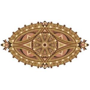 Художественный паркет Da Vinci Розетка 26-131 Дуб Селект (Гладкая) х1000диаметр мм.