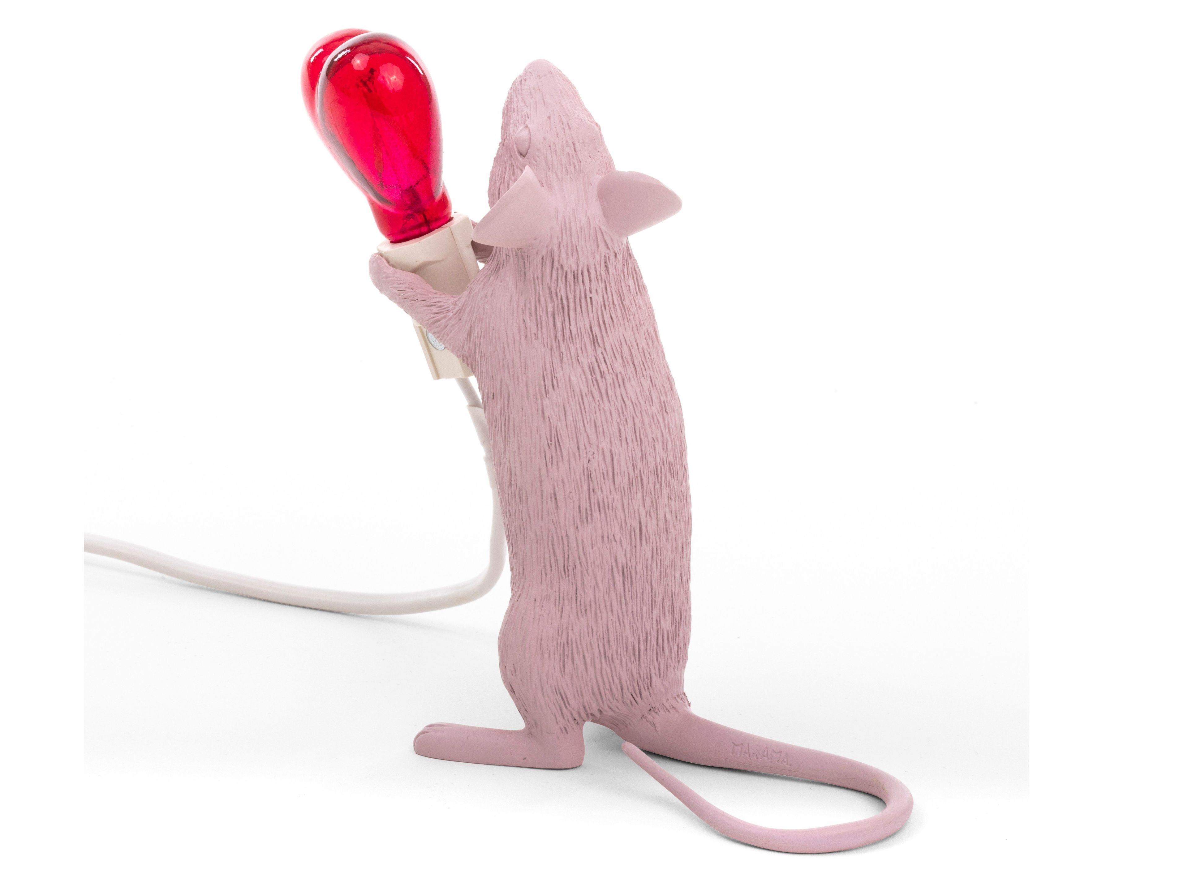Светодиодная настольная лампа из смолы Seletti MOUSE LAMP LOVE EDITION ARCH-00035148 - Вид №2