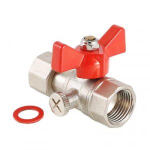 VT.807.N.0402 Кран шаровой для подключения манометра Valtec 1/2" x 1/4"