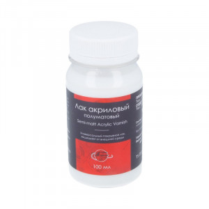 1201312 лак акриловый 100 мл полуматовый ТАИР