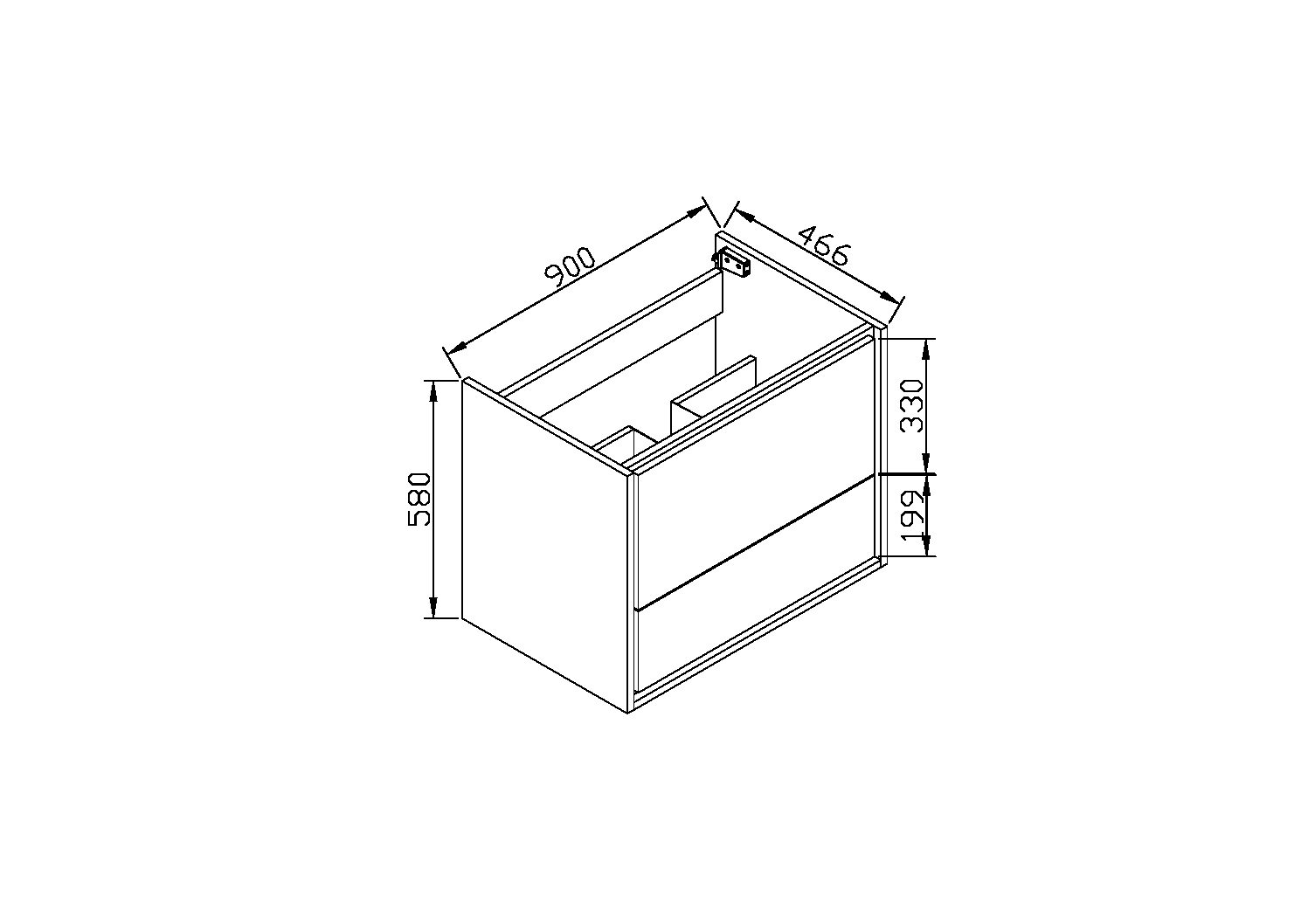 VMC-1S900YW База под раковину Vincea Alessia Santreyd - Вид №2