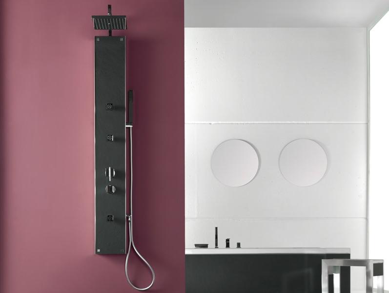 Acquabella Настенная душевая стойка из Акрона © и алюминия Show sun-id-1424433 - Вид №1