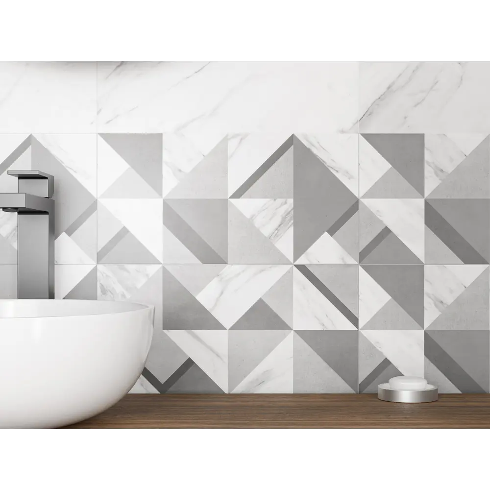 Плитка настенная Mersey Tetris A0554H24109 20x40 см 1.6 м² матовая цвет серый 89352883 STLM-2071342 Santreyd - Вид №5