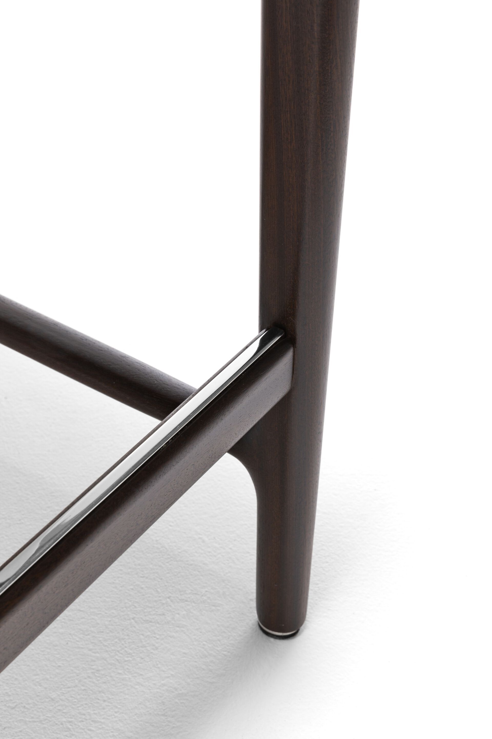 Садовый стул из красного дерева и кожи с подставкой для ног Exteta Levante ARCH-00121990 - Вид №9