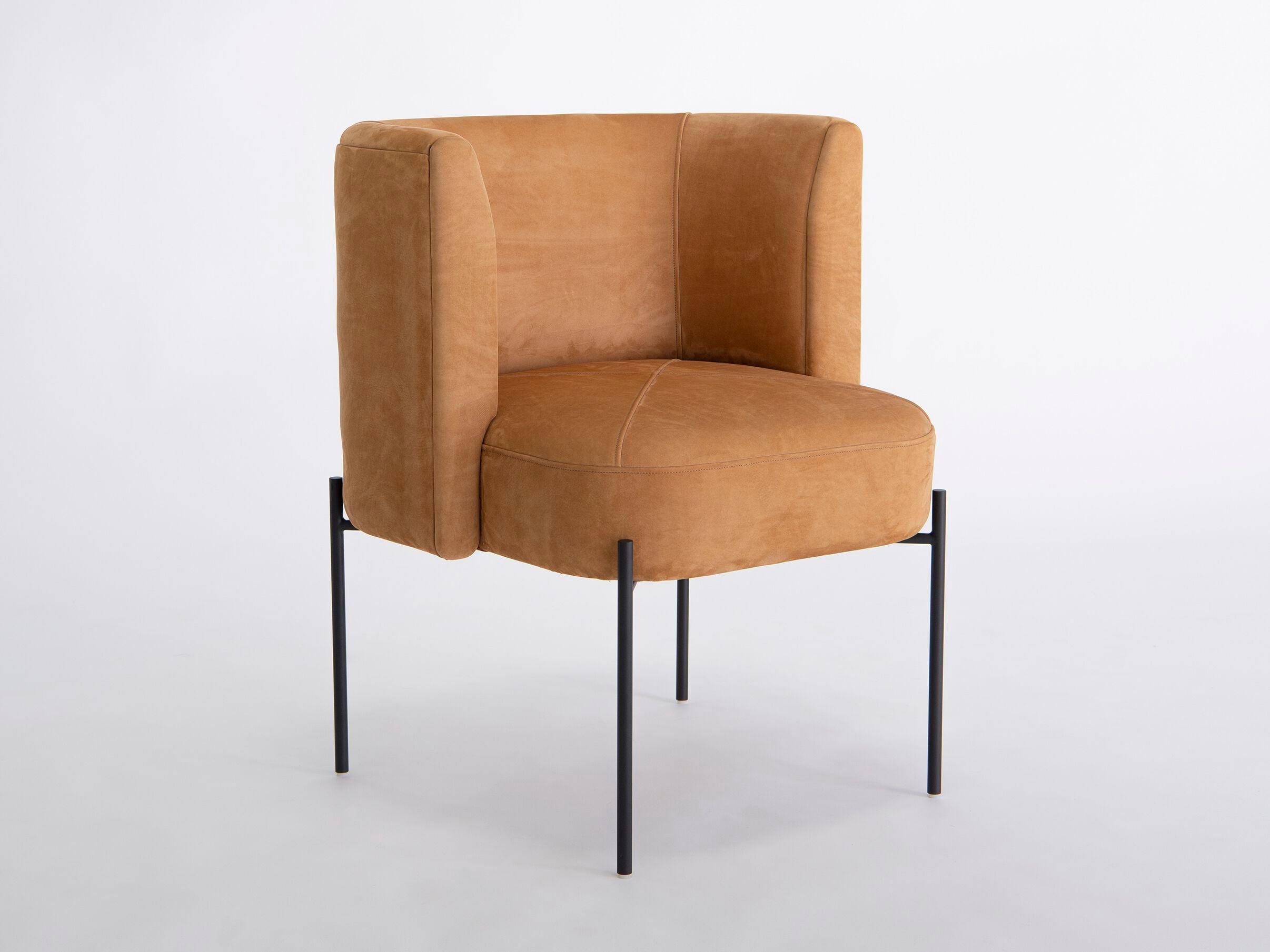 Тканевый мягкий стул с металлической основой Phase Design Capper ARCH-00108664