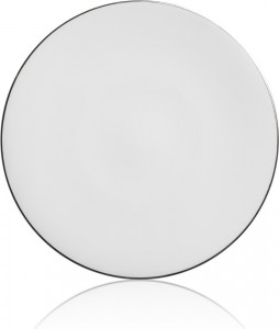 10640236 Mix&Match Тарелка закусочная Mix&Match Синергия. Платиновый кант 23см, фарфор Фарфор костяной