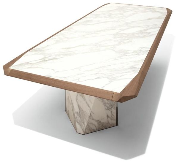 Giorgetti Прямоугольный мраморный стол sun-id-1363706 - Вид №1