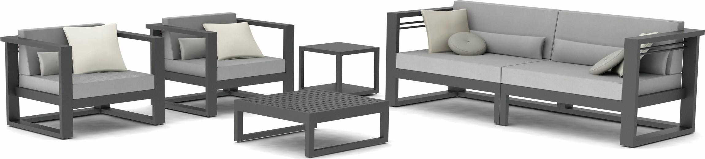 Concept 3 лава черный текстиль Manutti Fuse MNST932