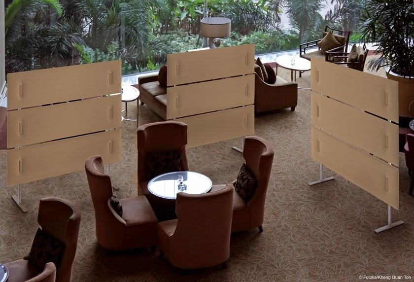 Caimi Brevetti Отдельностоящая звукопоглощающая офисная перегородка из ткани Snowsound technology sun-id-1367358 - Вид №7