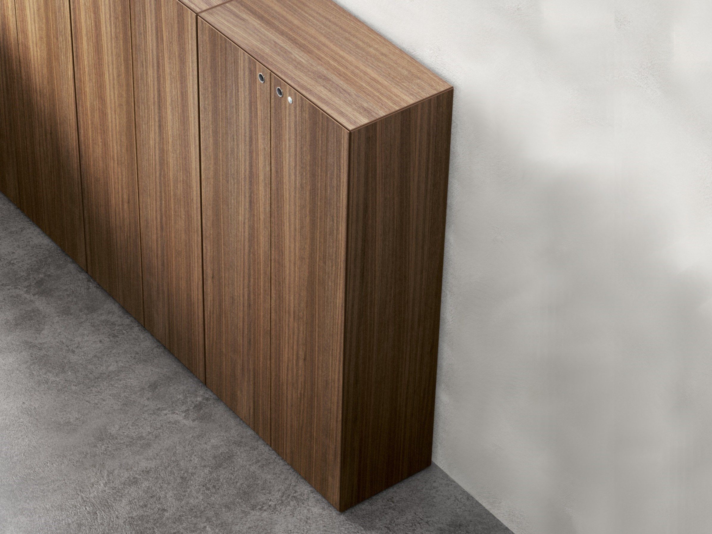 Деревянный шпон офисный шкаф с замком FANTONI MultipliCeo ARCH-00063408