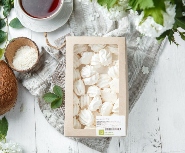 4807 Безе кокосовое Вкусляндия  - Вид №1