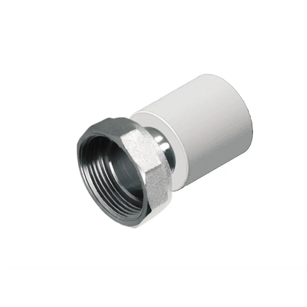 Муфта комбинированная Политэк 1/2"×20 мм для систем водоснабжения 86689644 STLM-1578325