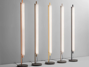 Алюминиевый и стеклянный светодиодный торшер