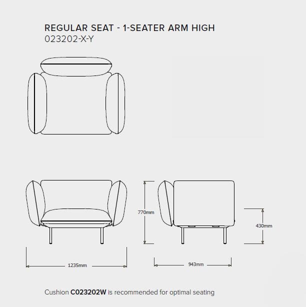 Мягкое кресло с подлокотниками TRIBÙ Senja ARCH-00118249 - Вид №2