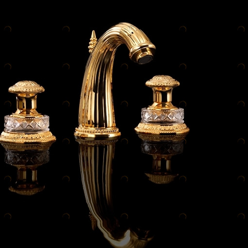 Смеситель на 3 отверстия для раковины exc-sw101gk Devon Devon EXCELSIOR SWAN Devon&Devon EXCSW101GK