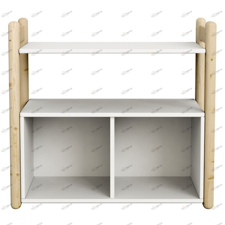 Гарнитур Mini A, 1 полка и 1 книжный шкаф, лакированный Flexa 812620380