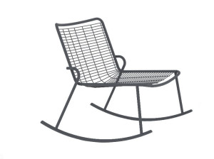 Металлическое кресло-качалка
