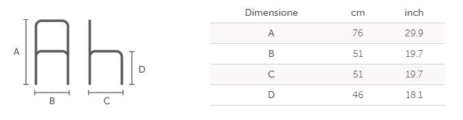 Стальной салазок штабелируемый садовый стул Midj тонкий ARCH-00116003 - Вид №2