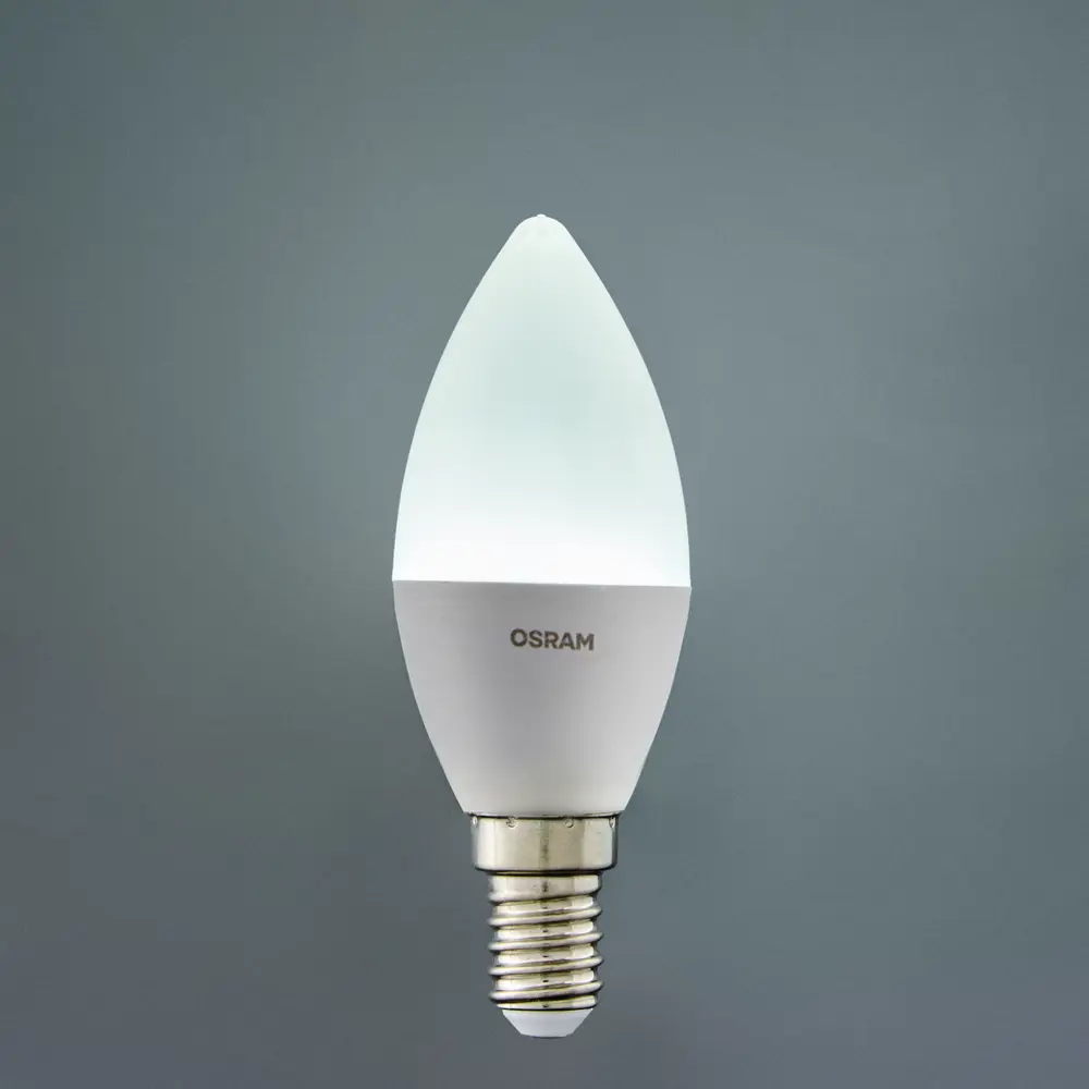 Лампа светодиодная Osram Antibacterial E14 220-240 В 5.5 Вт свеча 470 лм холодный белый свет 82807761 STLM-2193313  - Вид №3