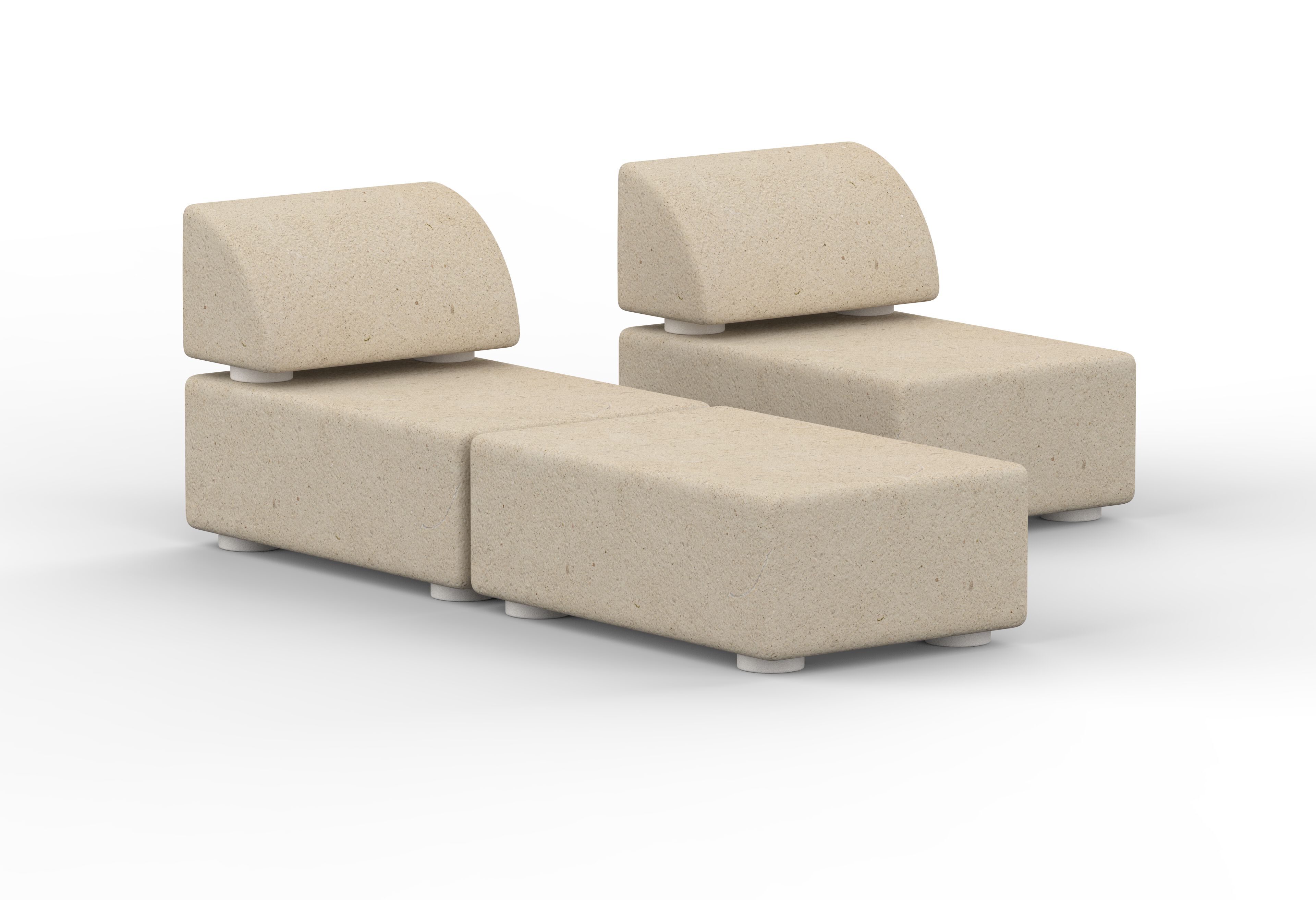 Leccese каменный садовый стул PIMAR Fattidipietra ARCH-00073769 - Вид №4