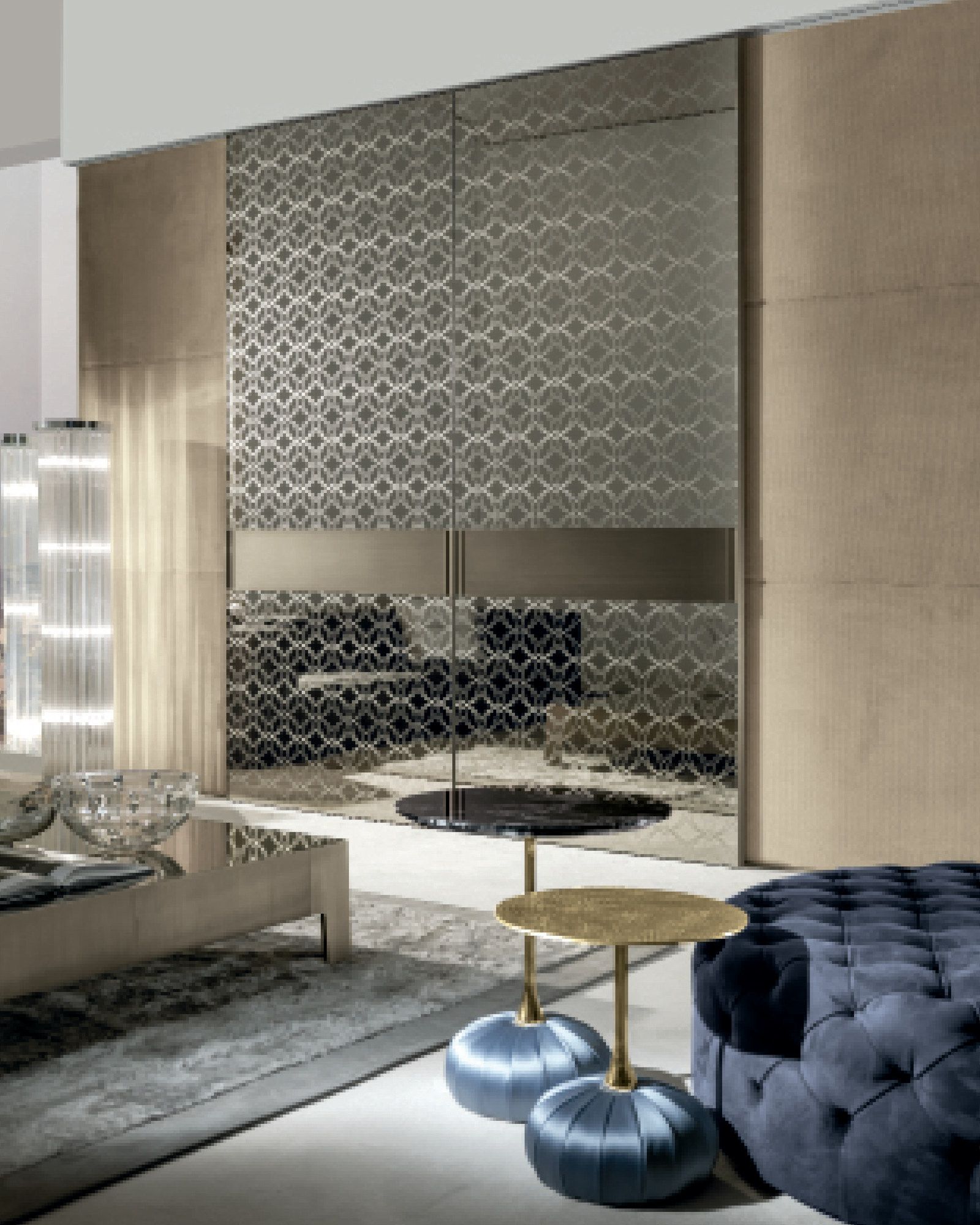 Обшивка из кожи Longhi Aluminiun Chic – Двери ARCH-00081284 - Вид №2