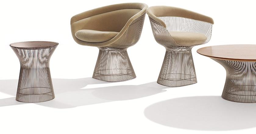 KNOLL Стул из стали с подлокотниками Platner sun-id-1419326 - Вид №7