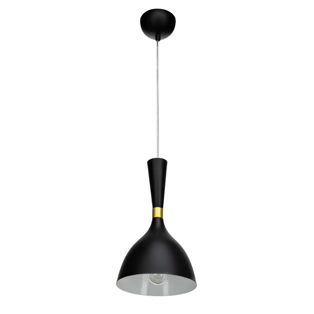 Светильник подвесной Chera, 1 лампа, 5 м², цвет чёрный LAMPLANDIA STLM-2072572 - Вид №1