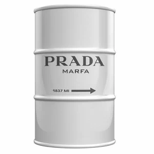Бочка металлическая декоративная "Прада Марфа" M STARBARREL  043806 Белый