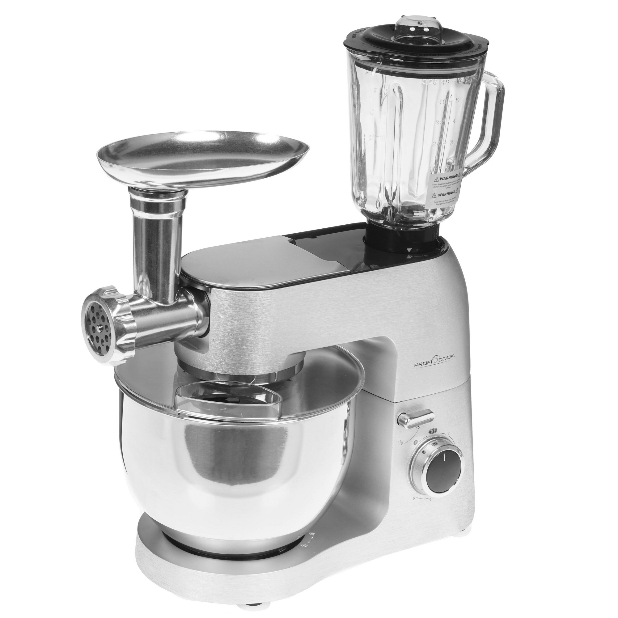 8195802 Кухонная машина Profi Cook PC-KM 1189 серебристый ProfiCook STDN-0118772 - Вид №4