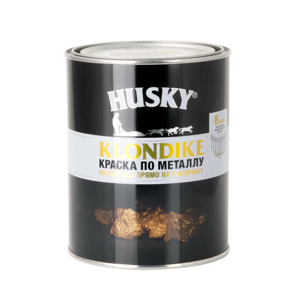Краска по металлу Husky Klondike молотковая цвет тем-синий 0.9 л RAL 84391806 STLM-2197856  - Вид №1