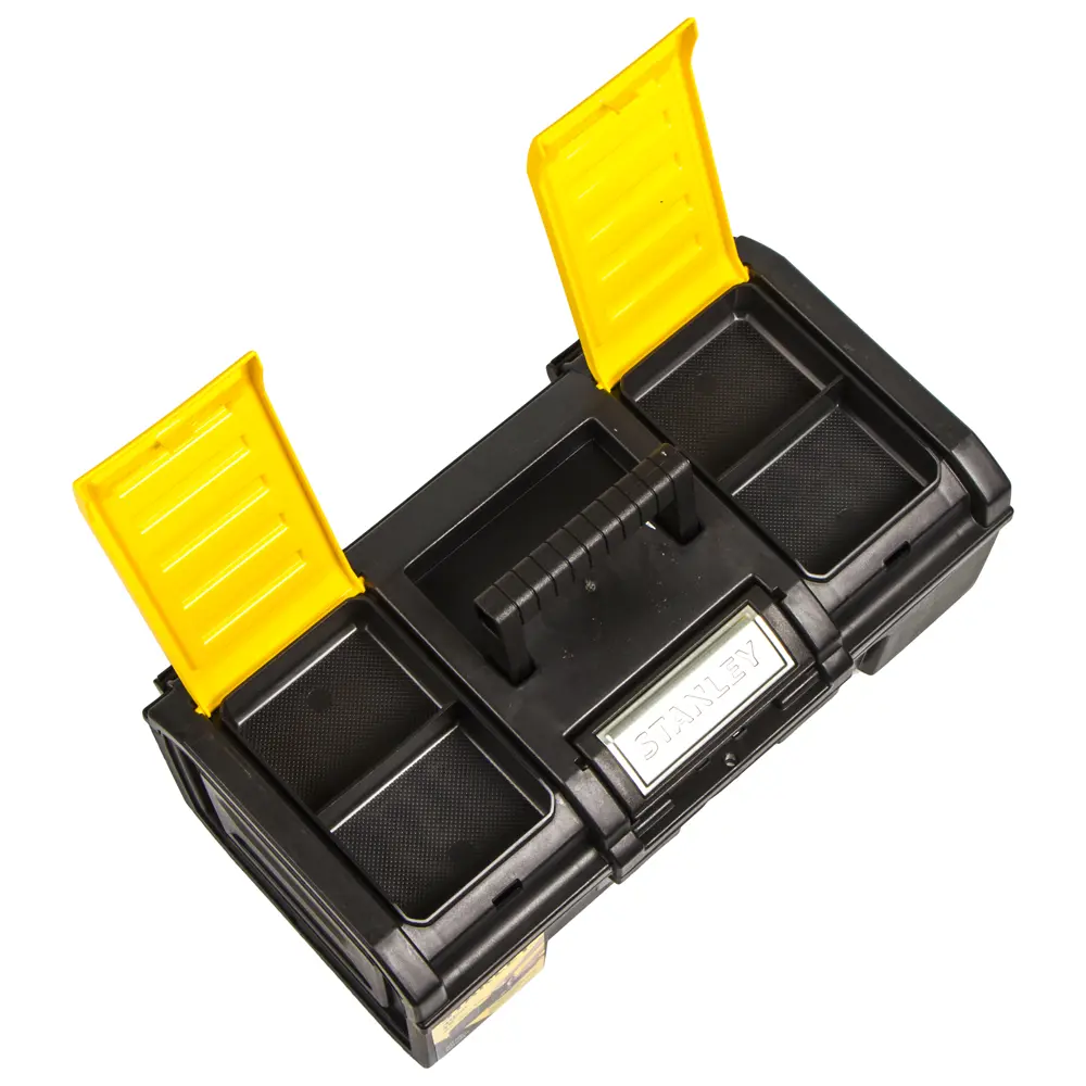 Ящик для инструмента Stanley 390х215х165 мм, пластик, цвет чёрный/жёлтый STLM-2133214 - Вид №2