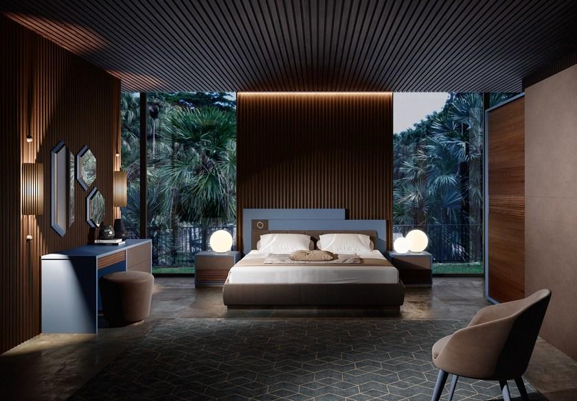 Caroti Прикроватная тумбочка из лакированной древесины с ящиками Concept 43 stylo - Вид №1