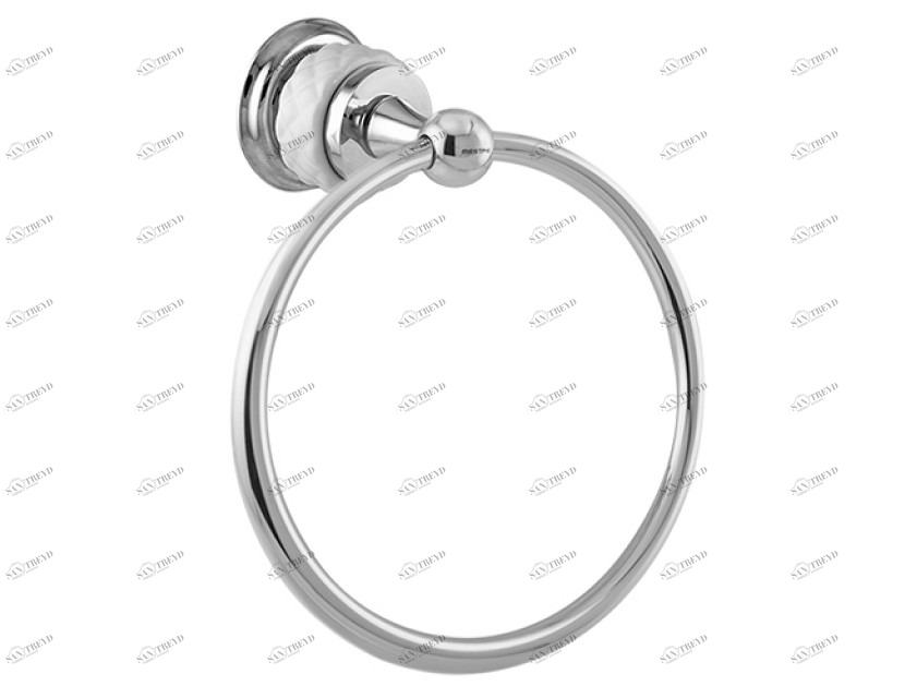 065573.R00.72 Кольцо для полотенца 160мм с белым фарфором Окисленная медь Mestre 