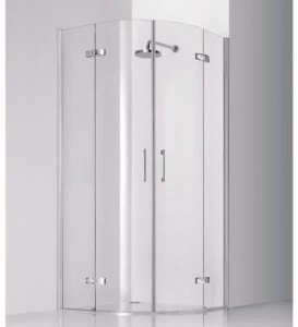 INDA® Полукруглая стеклянная душевая кабина с распашной дверцей Praia design