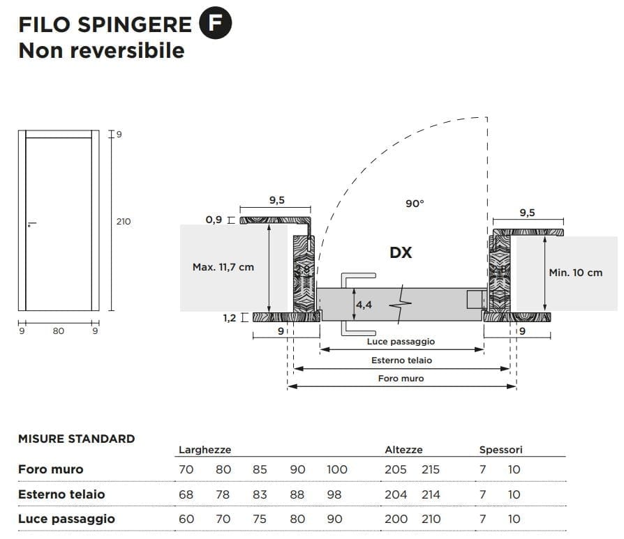 Распашная дверь с выдвижными петлями Venus Design Вера ARCH-00034941 - Вид №2