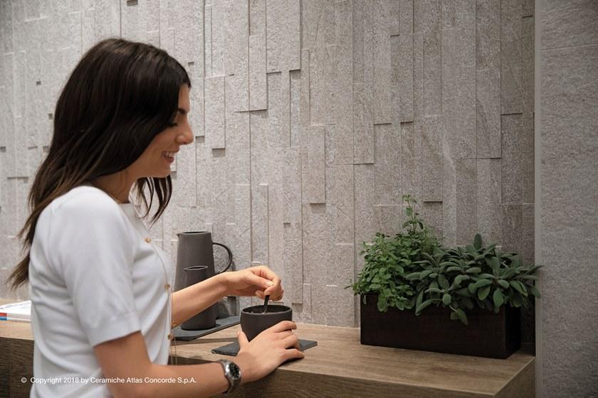 Atlas Concorde Объемная настенная плитка белого цвета для интерьеров Klif sun-id-1394409 - Вид №1