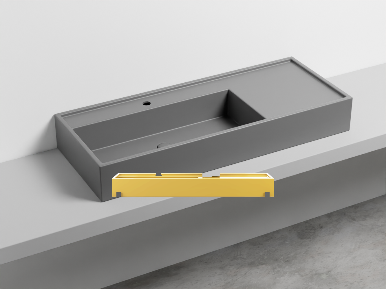 PNLA-AM Керамическая раковина на одно отверстие 140 cielo Plinio Ceramica Cielo