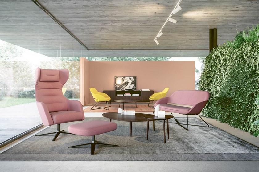 Sinetica 2-местный тканевый диван на санках по контракту Captain sun-id-1358672 - Вид №3