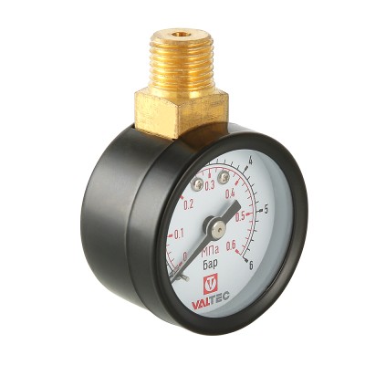 VT.TM40.VC.02 Манометр с верхним подключением VT.TM40.VC Valtec 40 мм, 1/4", 0-6 бар 